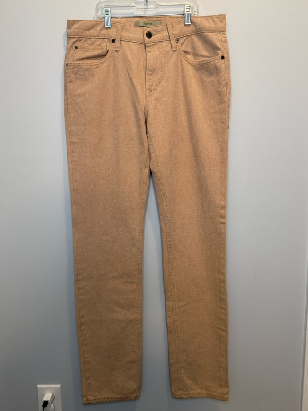 Joe's Jeans The Brixton Kian Tan 100% Cotton Straight & Narrow Pants 32x34